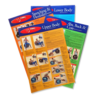 Gymball Exercise Chart Set - Professional